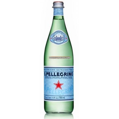 San Pellegrino Sparkling Water Glass Bottle 15 x 750ml