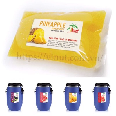 10kg Lemon Juice, Passion Juice, Pineapple Juice Concentrate in Bag by VINUT Beverage Manufacturers Vietnam