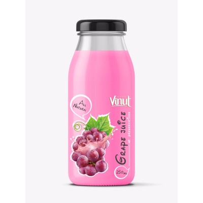 Fruit Juice drink with fresh Strawberry juice 250ml Glass bottle