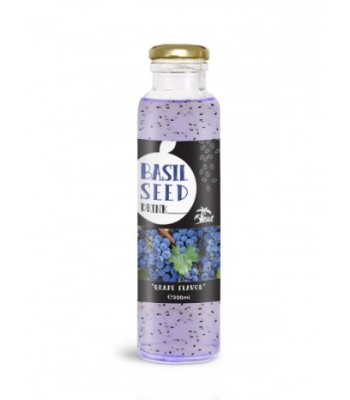 Glass bottle Basil seed drink with kiwi flavour 300ml